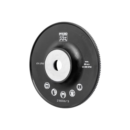 Pferd 4-1/2" High Performance Fiber Disc Backing Pad - 5/8-11 Nut - Hard Desnity 69481